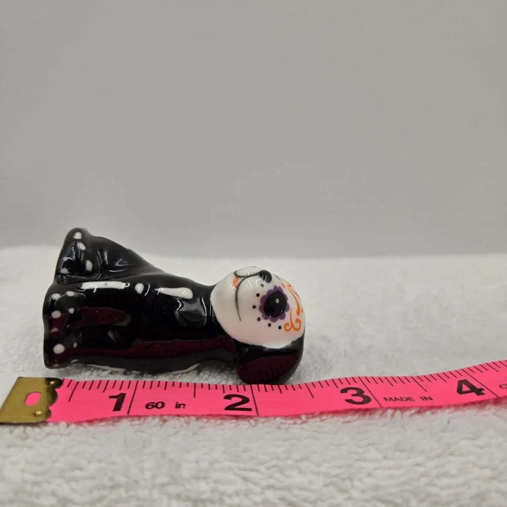 Halloween Cat Dog Sugar Skull Dia De Muertos Day of Dead Salt & Pepper Shakers